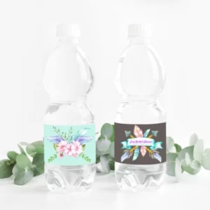water bottle labels